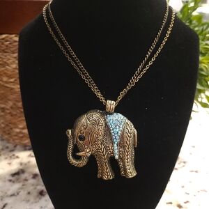 Elephant Pendant Necklace